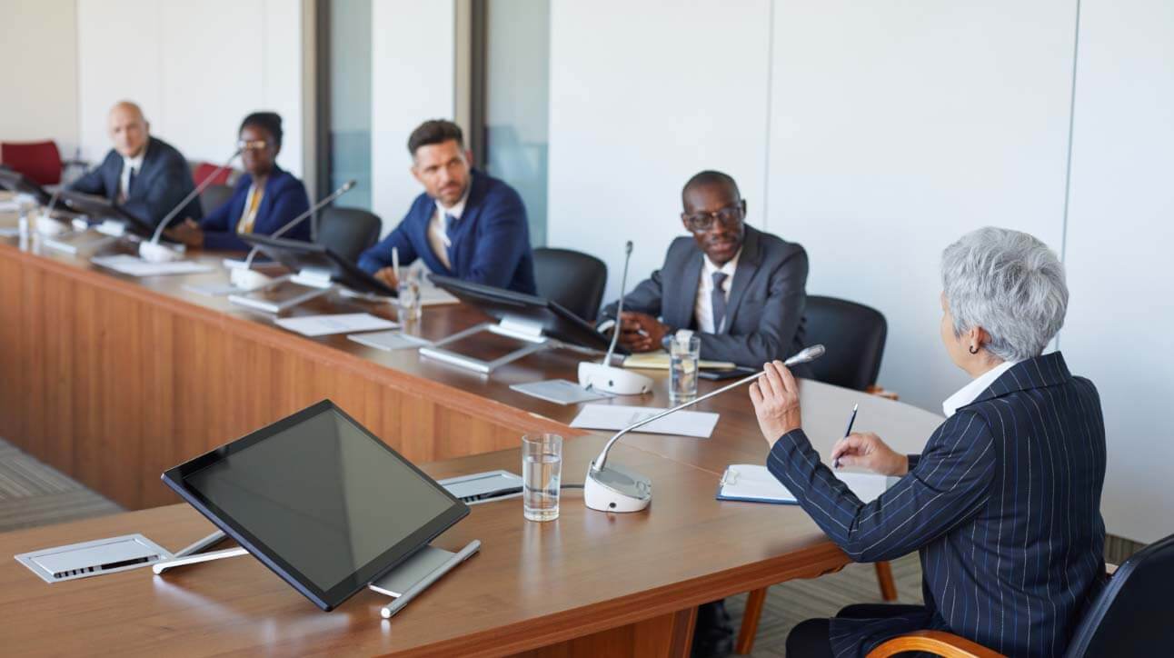 Executives in a boardroom